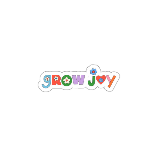 Grow Joy Die-Cut Sticker